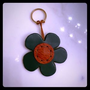 Italian Leather Keychain NWOT